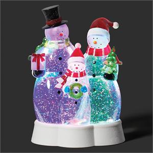 Fancy Globes, lights, figurine