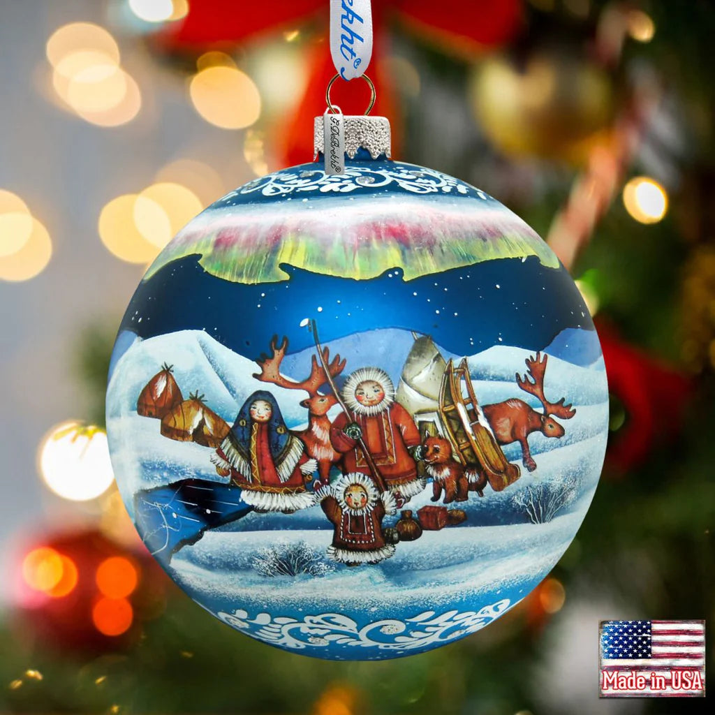 Mercury Glass Alaskan ornament