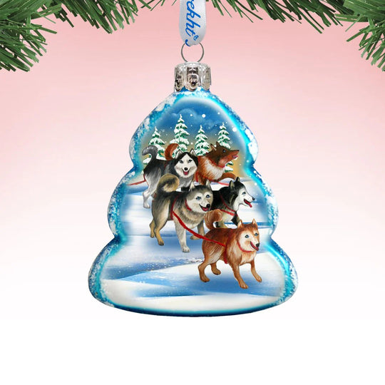 Mercury Glass Alaskan ornament