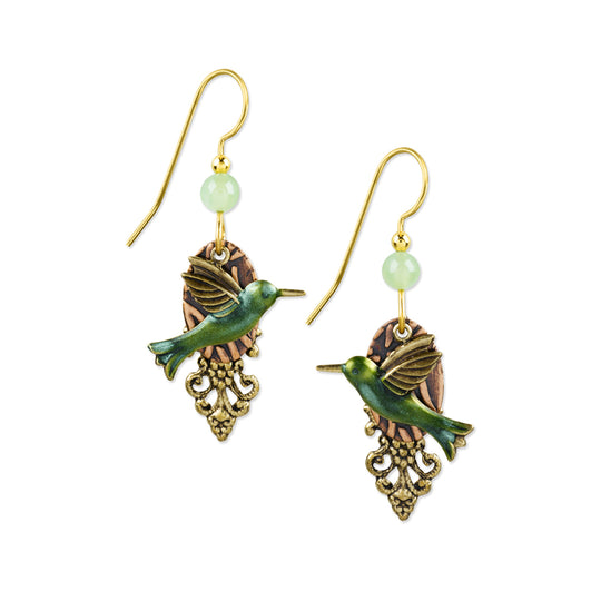 Silver Forest Earrings: Shiny Gold Collection