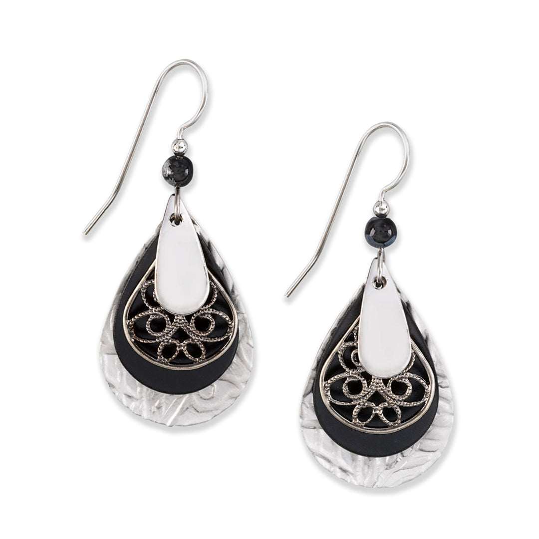 Silver Forest Earrings: Shiny Gold Collection