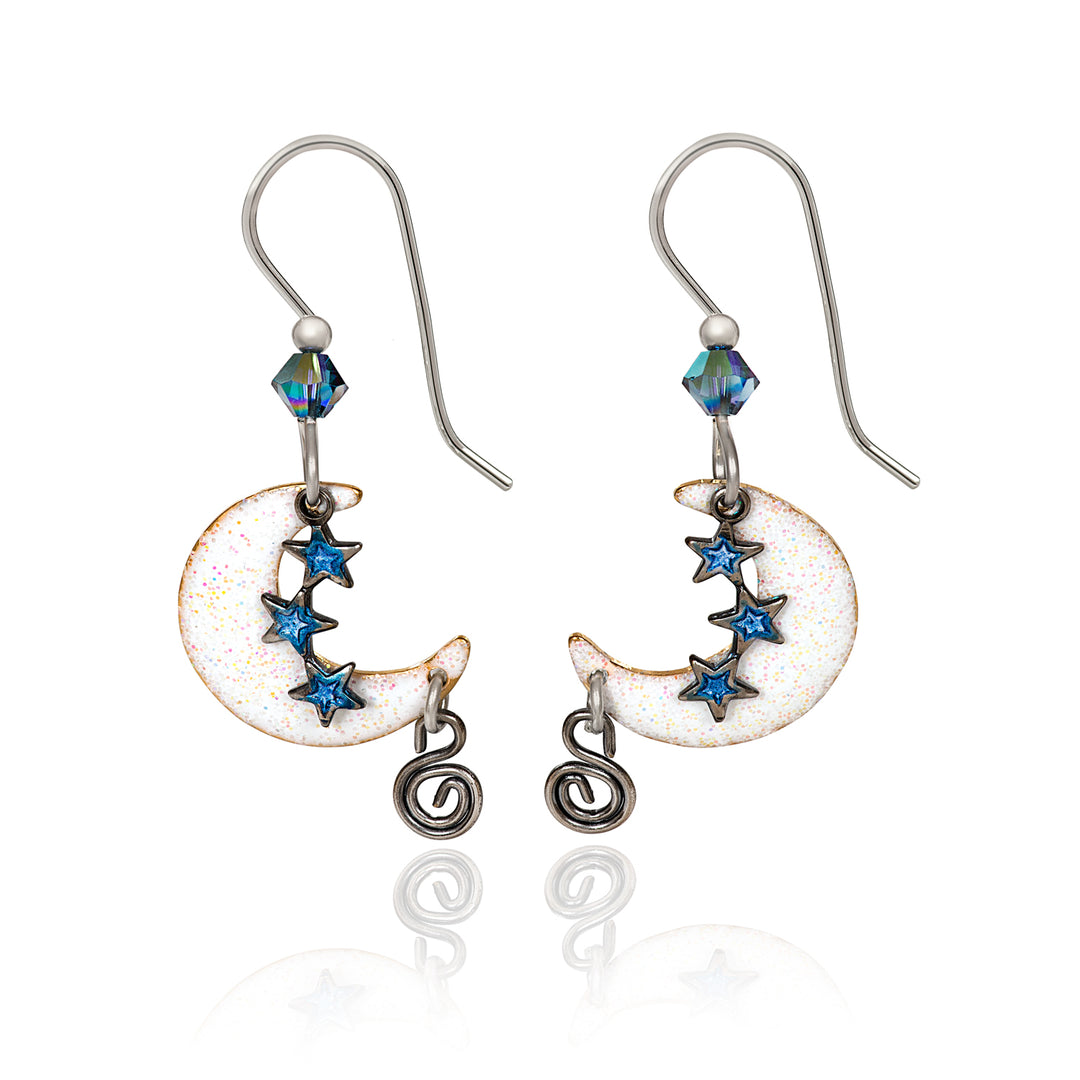 Silver Forest Earrings: Shiny Gold Collection