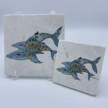 Earth art Marble coasters