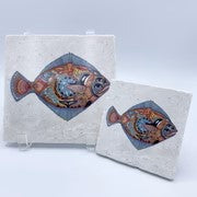 Earth art Marble coasters