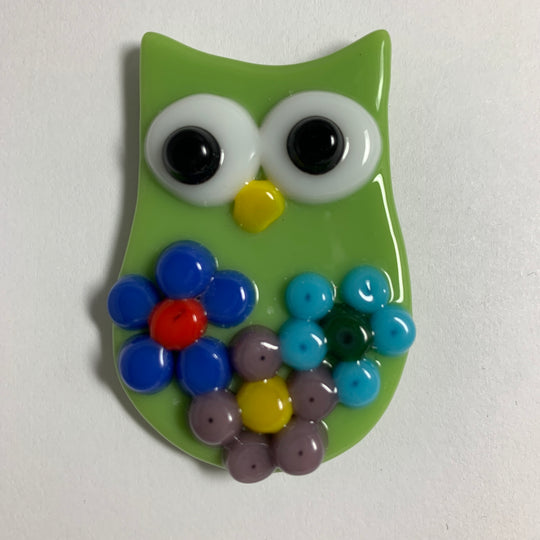 Fun Fused Glass Animal Magnet