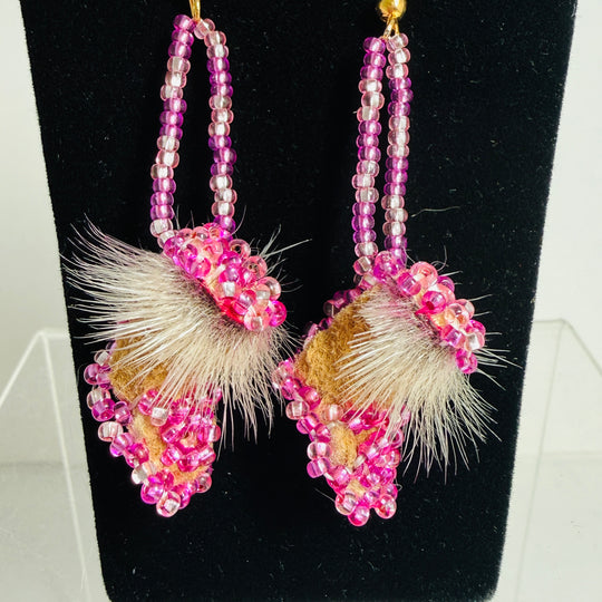 Native beaded earrings & ornaments