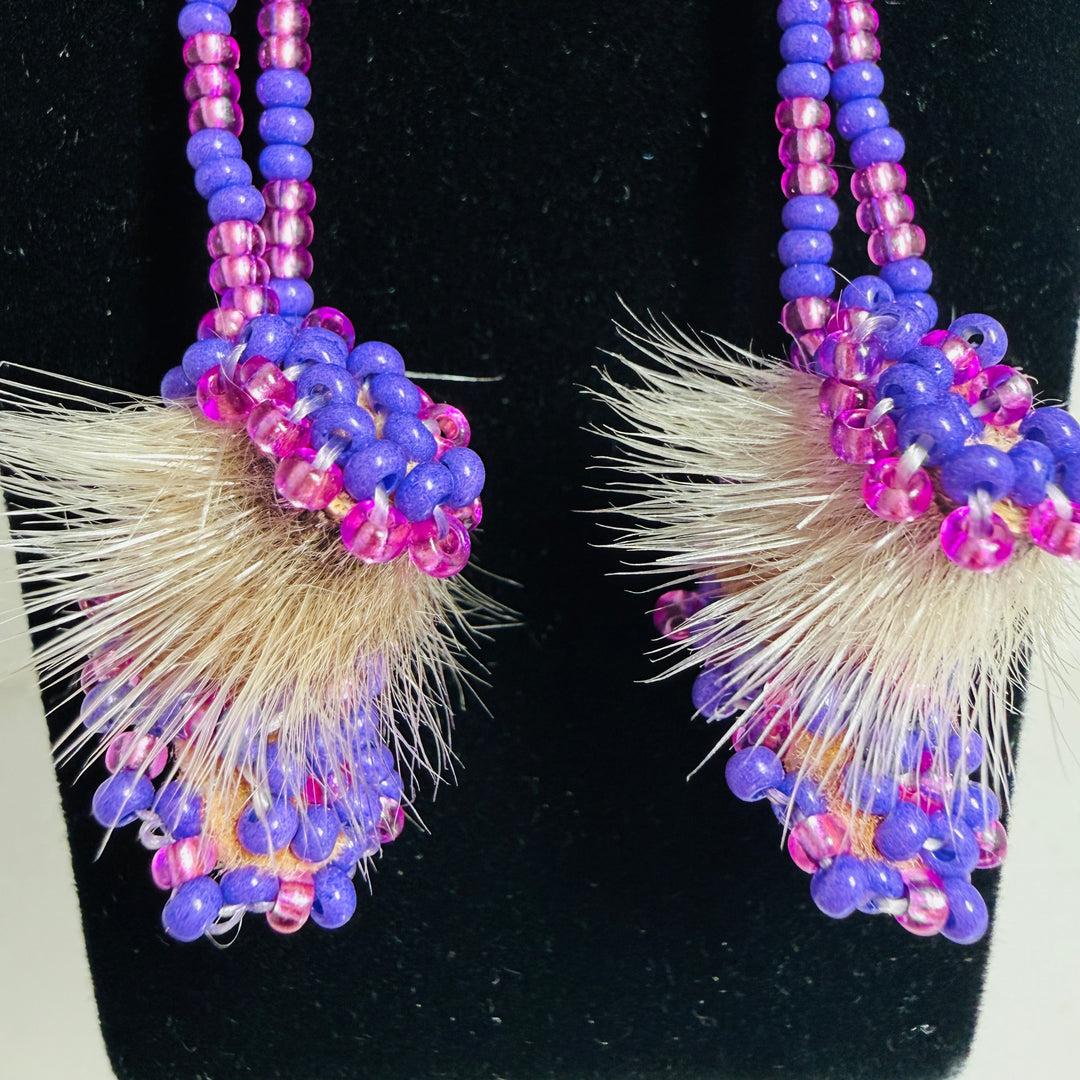 Native beaded earrings & ornaments