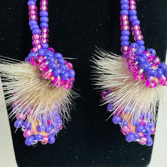 Native beaded earrings & ornaments