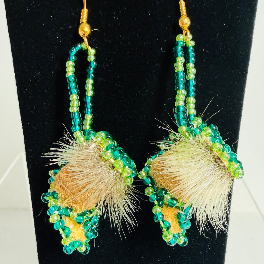 Native beaded earrings & ornaments