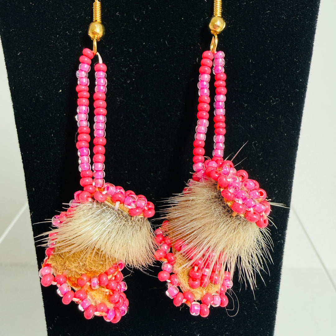 Native beaded earrings & ornaments
