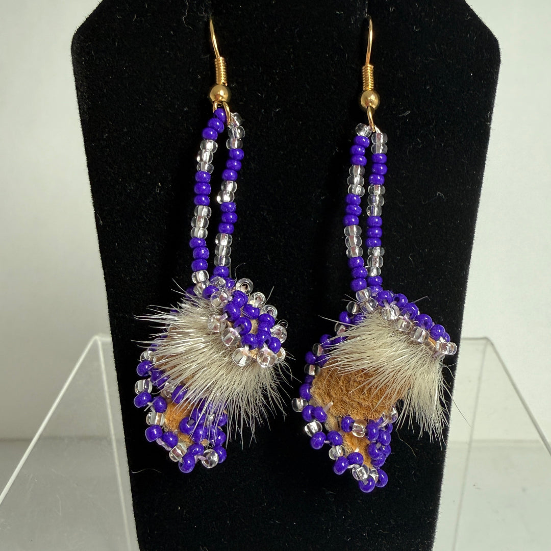Native beaded earrings & ornaments