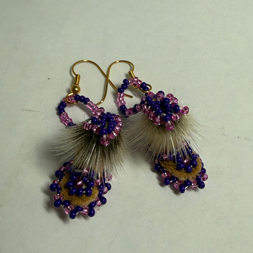 Native beaded earrings & ornaments