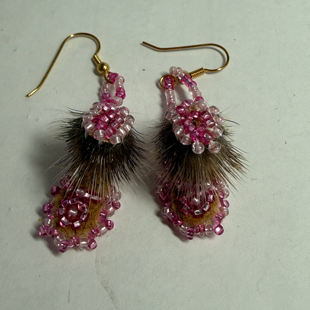 Native beaded earrings & ornaments