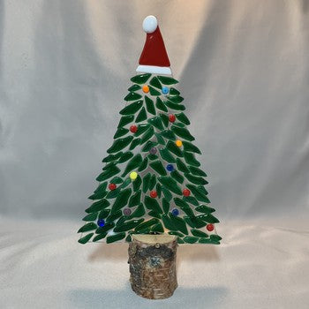 Fused Glass Tree w/Birch