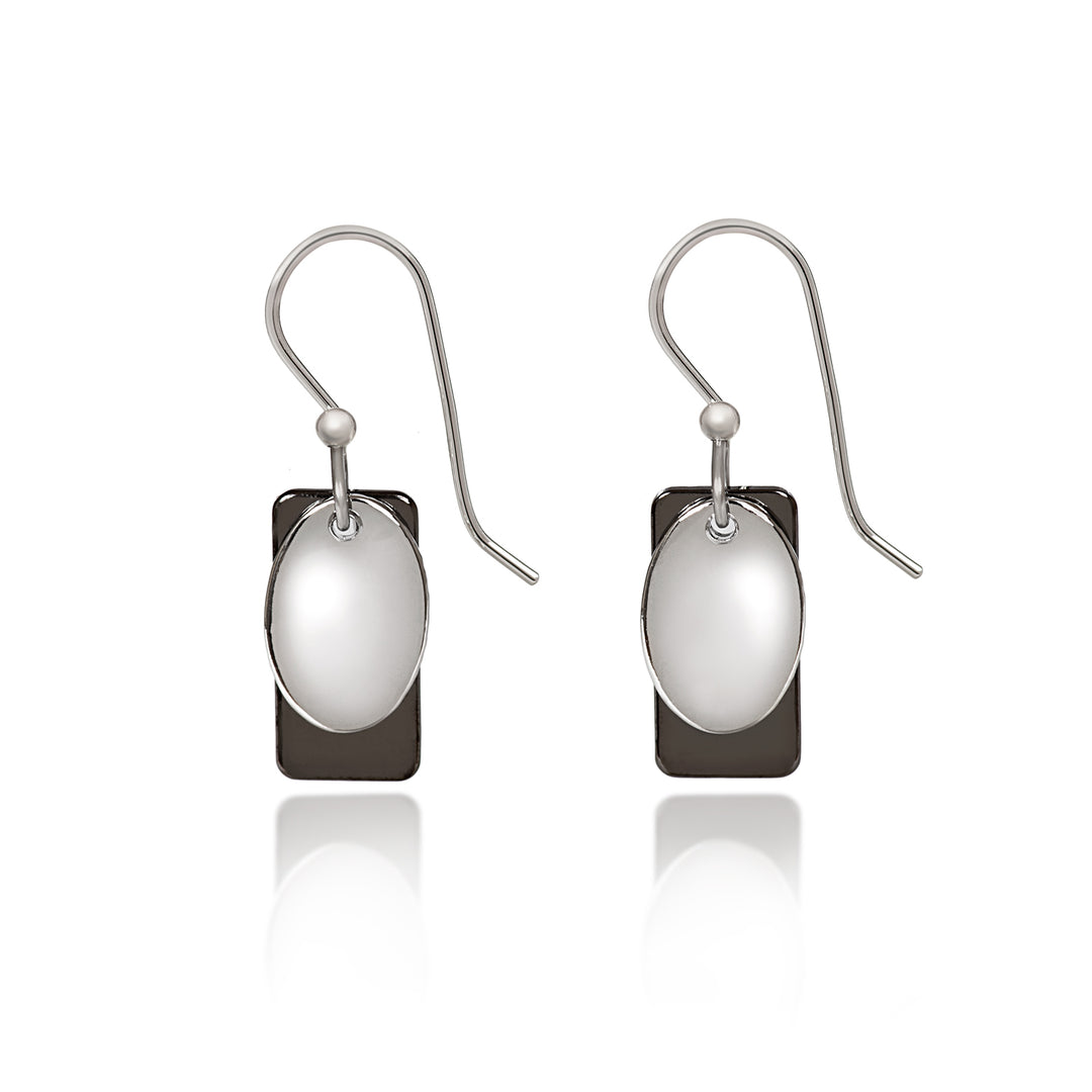 Silver Forest Earrings: Mixed Metal