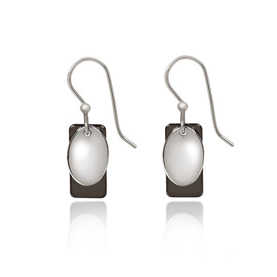 Silver Forest Earrings: Mixed Metal