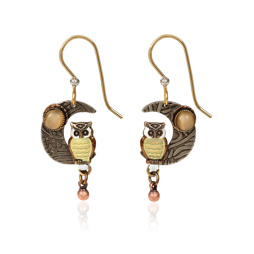 Silver Forest Earrings: Shiny Gold Collection