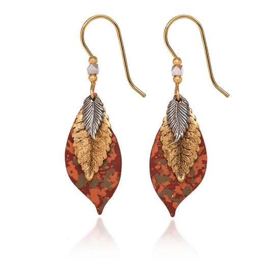 Silver Forest Earrings: Shiny Gold Collection