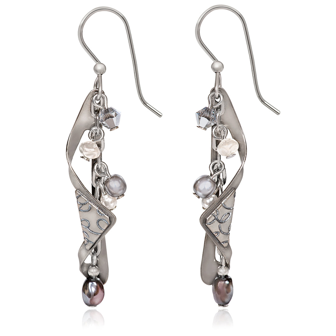 Silver Forest Earrings: Shiny Gold Collection