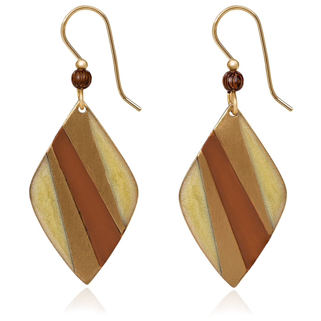 Silver Forest Earrings: Shiny Gold Collection