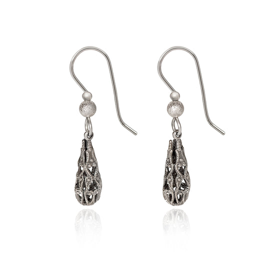 Silver Forest Earrings: Shiny Gold Collection