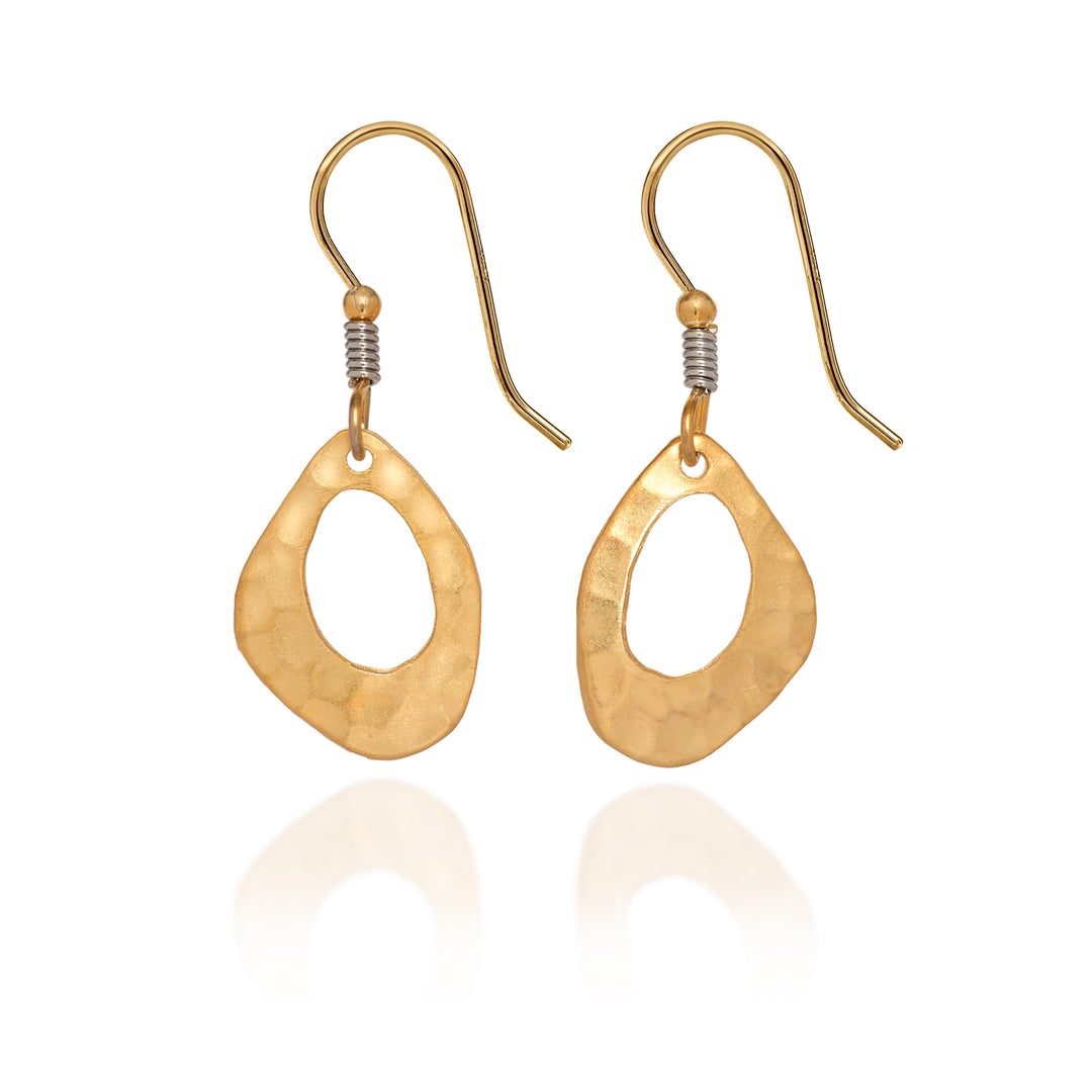 Silver Forest Earrings: Mixed Metal Collection