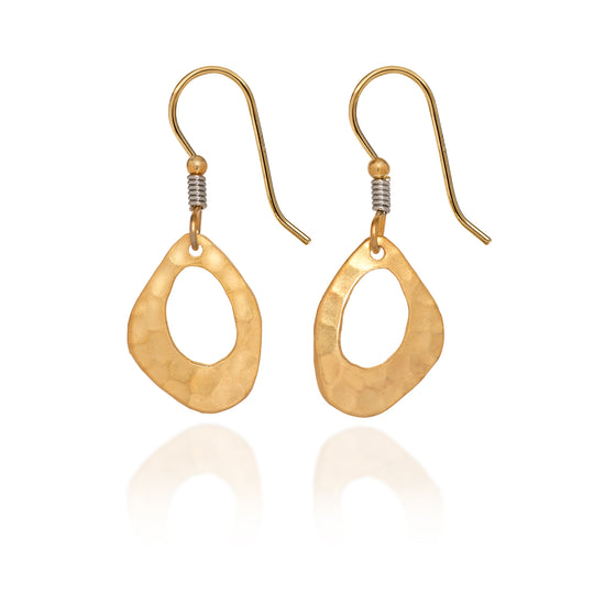 Silver Forest Earrings: Mixed Metal Collection