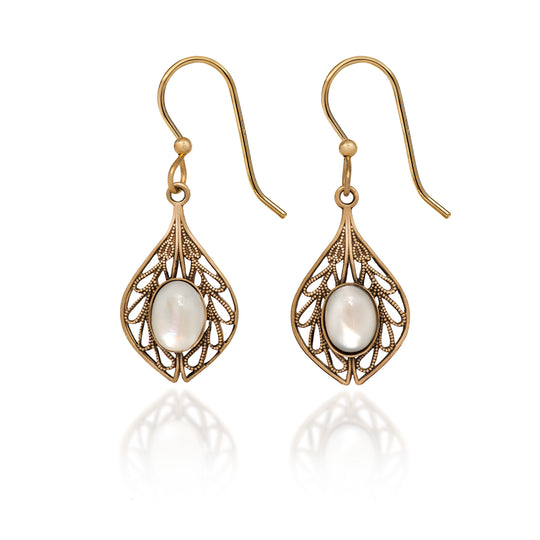 Silver Forest Earrings: Shiny Gold Collection