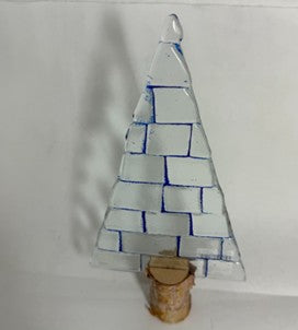 Fused Glass Tree w/Birch