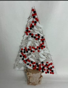 Fused Glass Tree w/Birch