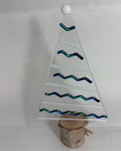 Fused Glass Tree w/Birch