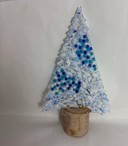 Fused Glass Tree w/Birch