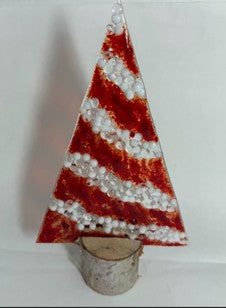 Fused Glass Tree w/Birch