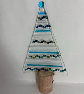 Fused Glass Tree w/Birch