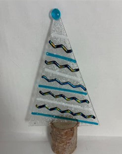 Fused Glass Tree w/Birch