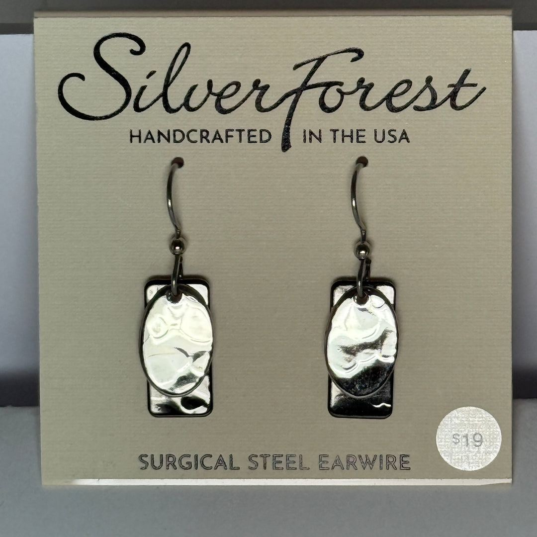 Silver Forest Earrings: Mixed Metal