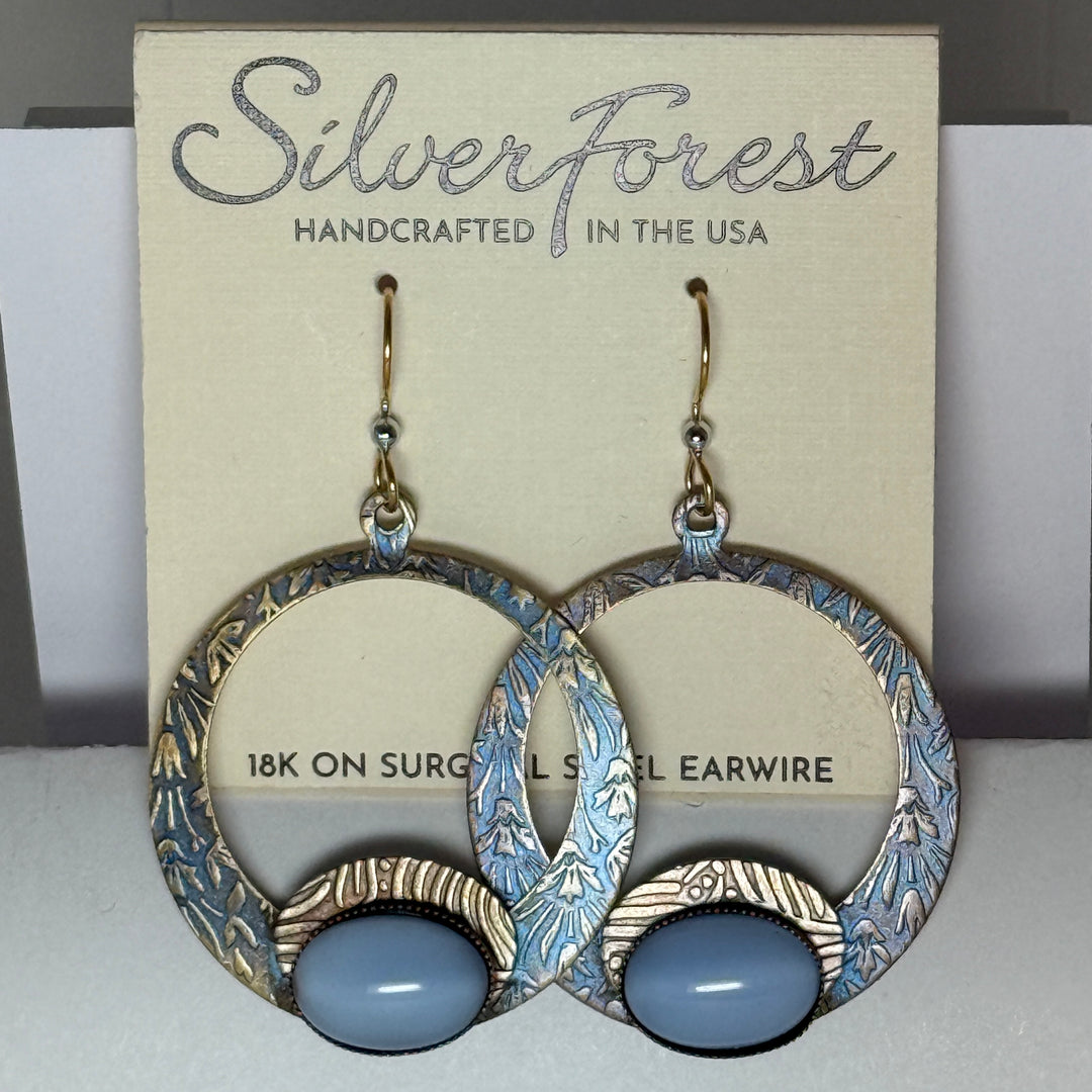 Silver Forest Earrings: Mixed Metal