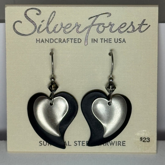 Silver Forest Earrings: Mixed Metal