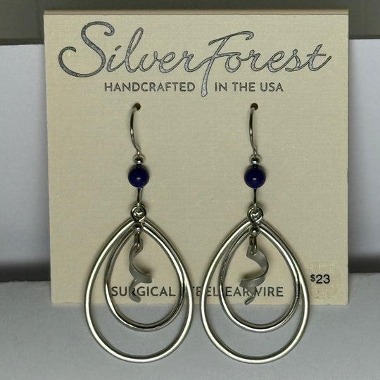 Silver Forest Earrings: Mixed Metal
