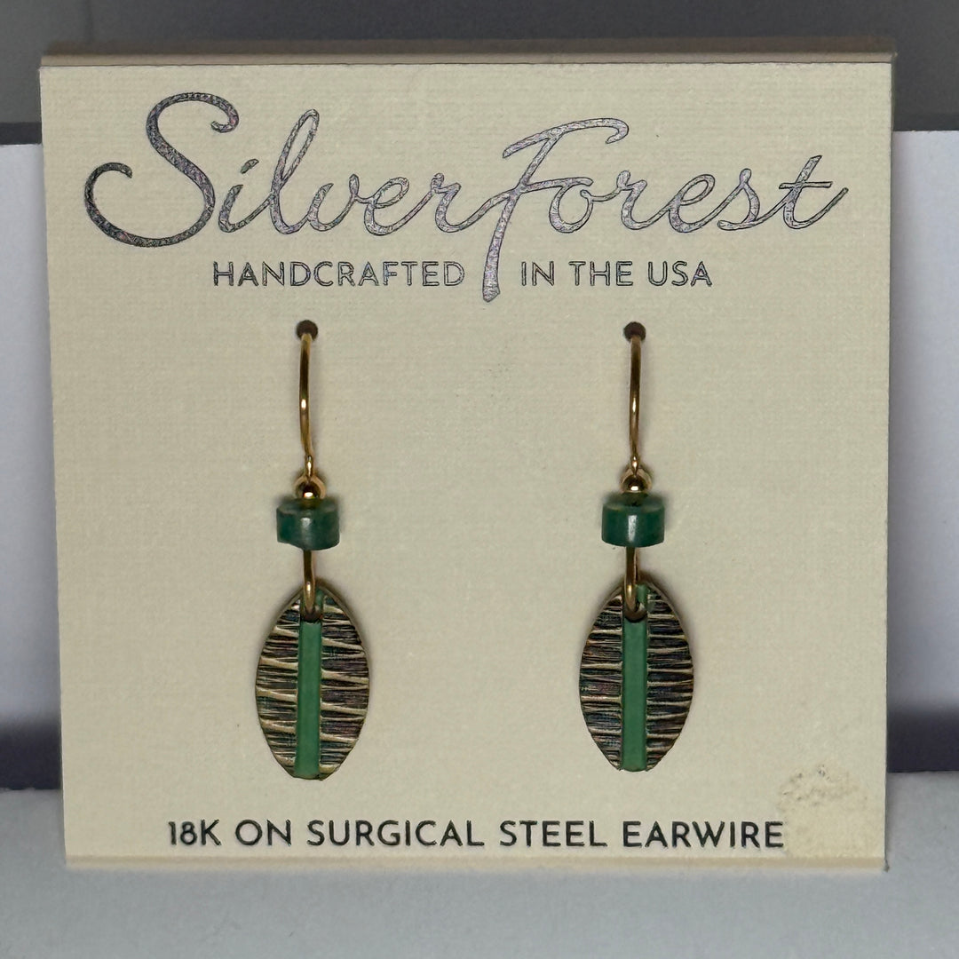 Silver Forest Earrings: Mixed Metal