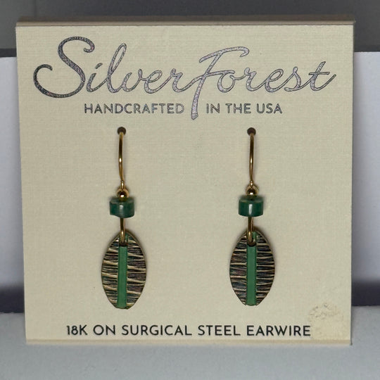 Silver Forest Earrings: Mixed Metal