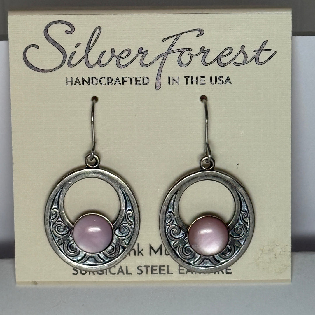 Silver Forest Earrings: Mixed Metal