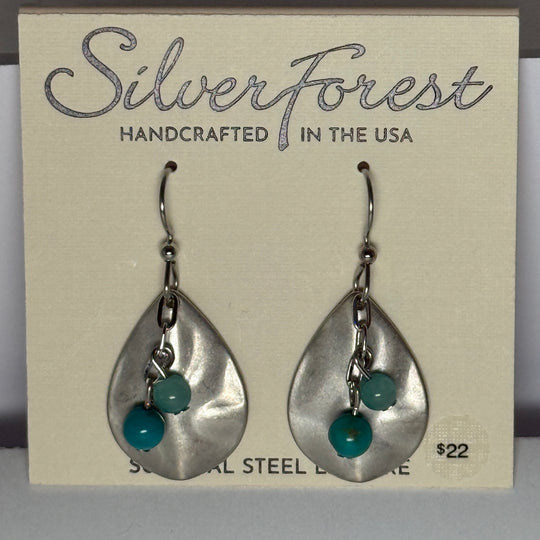 Silver Forest Earrings: Mixed Metal