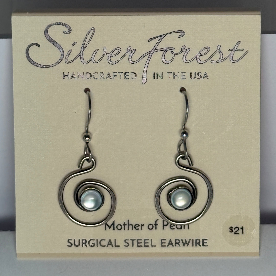 Silver Forest Earrings: Mixed Metal