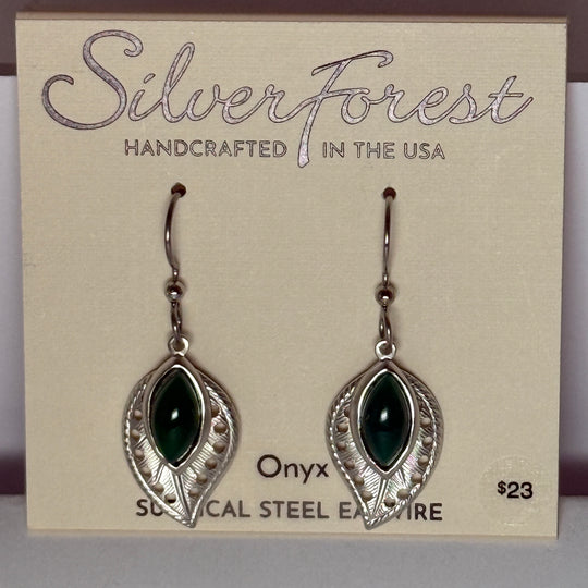 Silver Forest Earrings: Mixed Metal
