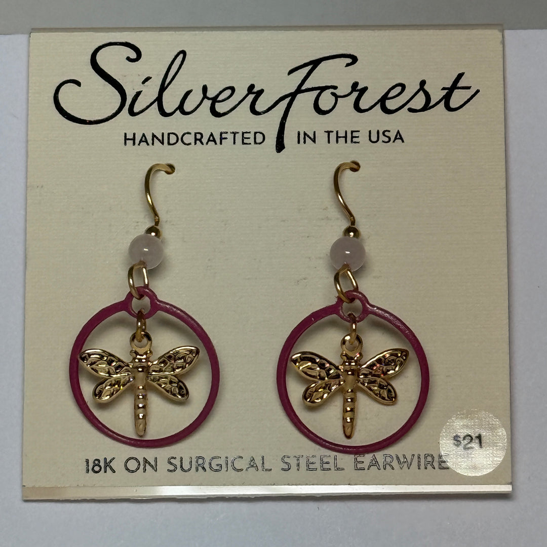 Silver Forest Earrings: Mixed Metal