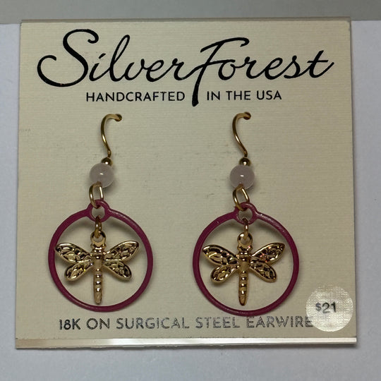 Silver Forest Earrings: Mixed Metal