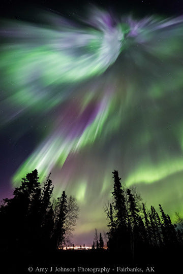 Alaskan Aurora Prints on metal