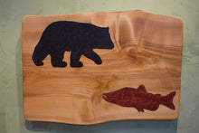 Load image into Gallery viewer, Bear &amp; Salmon Wall Art