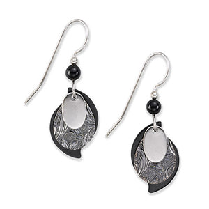 Silver Forest Earrings: Black /Silver & color collection                     Collection
